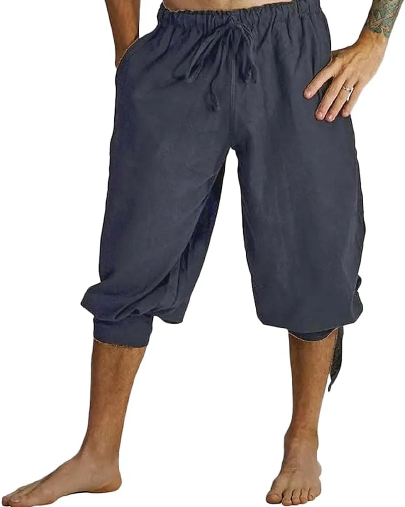 Colorful House Mens Pirate Pants Costume Adult Renaissance Pant Costume Clothes Medieval Viking Pants Cosplay Outfit