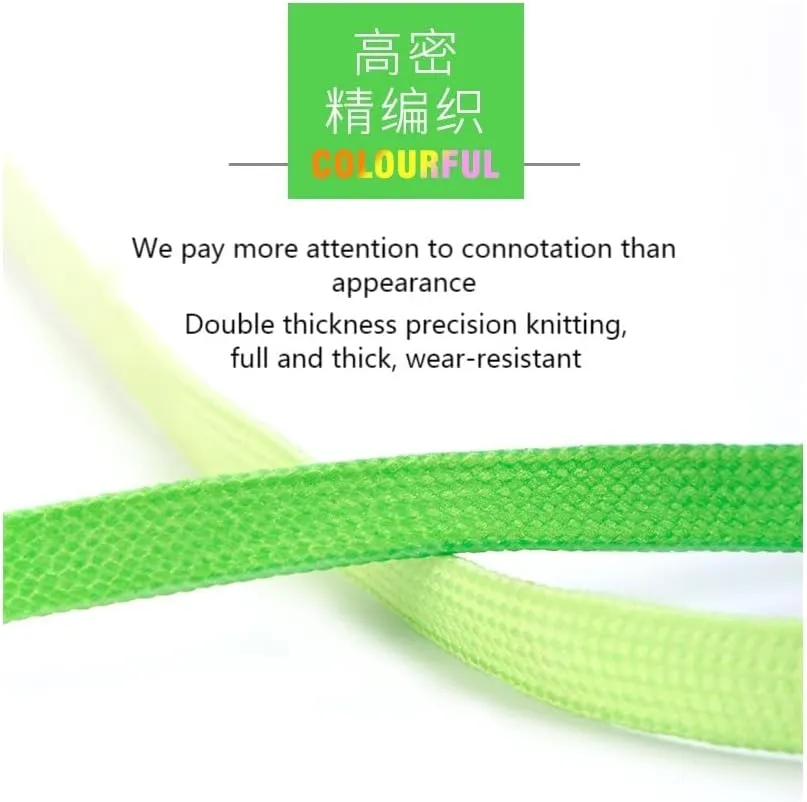 Colorful Shoelaces Candy Gradient Party Camping Boots Shoe Laces Canvas Strings Camping Silk (Color : Lemon Yellow, Size : 120CM)