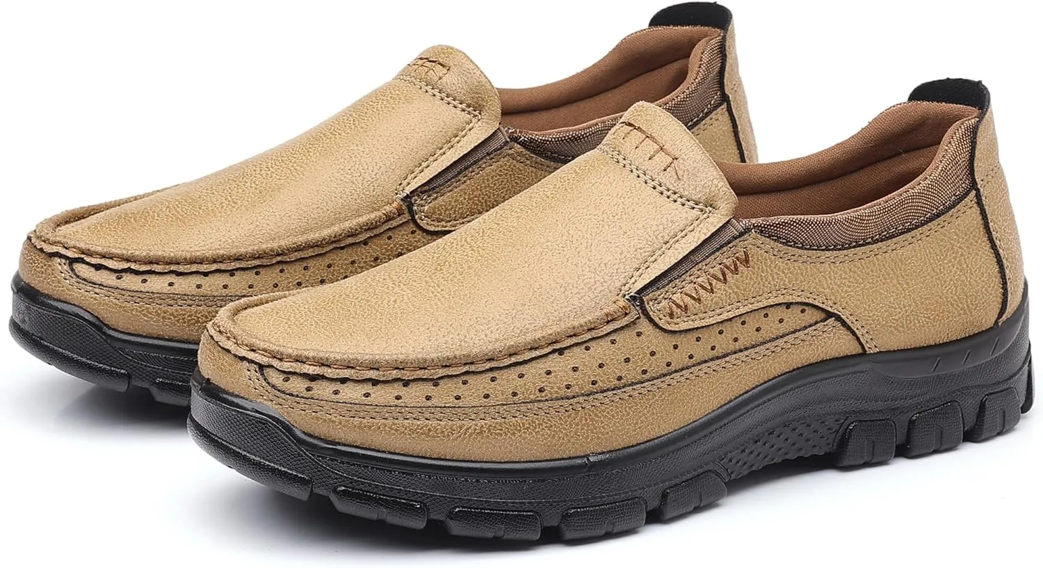 COSIDRAM Mens Casual Loafers Shoes Lightweight Luxury Comfort Bussiness Office Walking Shoes for Male