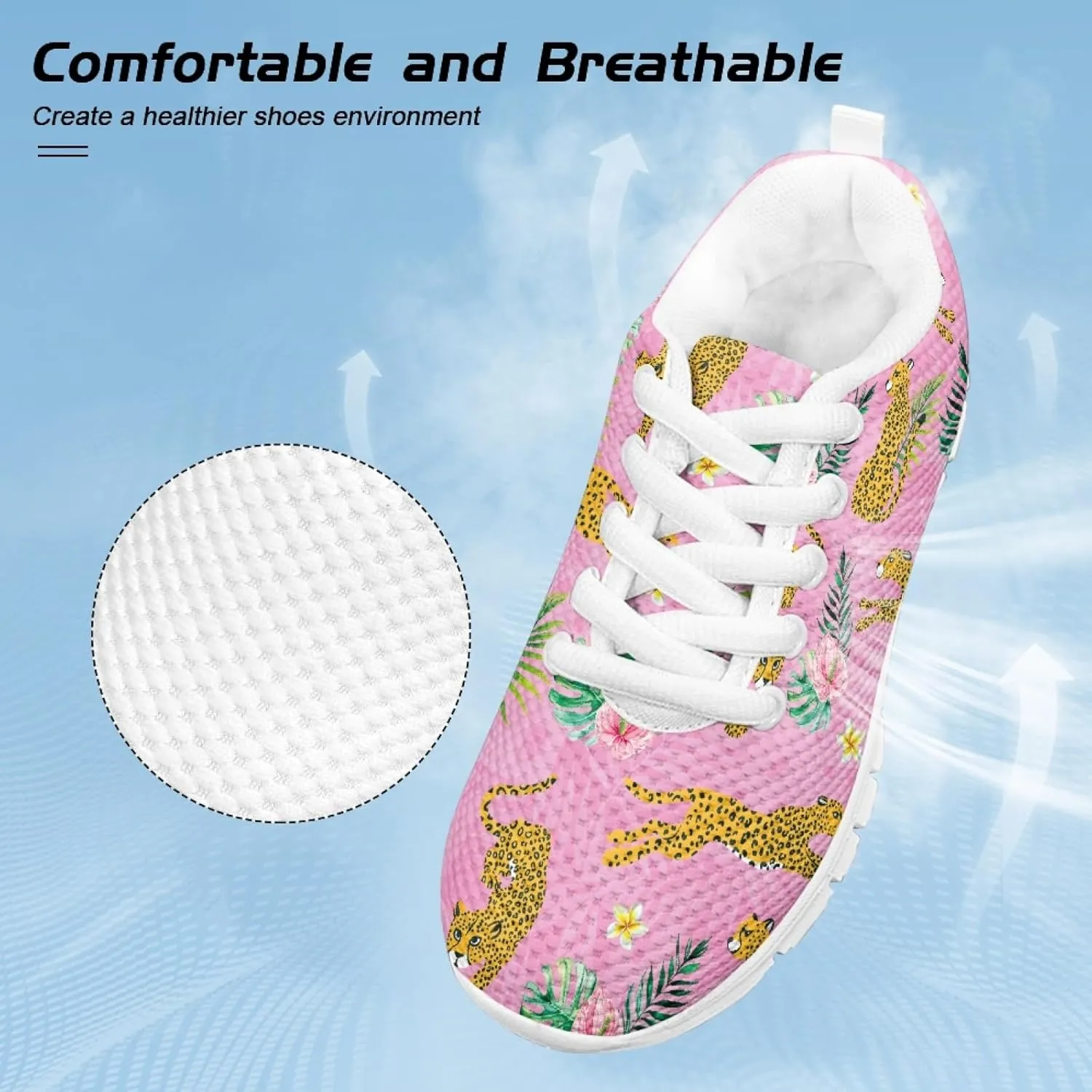 Cumagical Kids Summer Shoes with Laces for Boys Girls Running Sneakers
