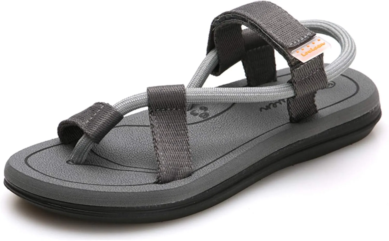 CYian Mens Sandals Slippers Rubber Flip Flops for Men Shoes with Fashion Eastic Strap Free Adjustment Indoor Outdoor