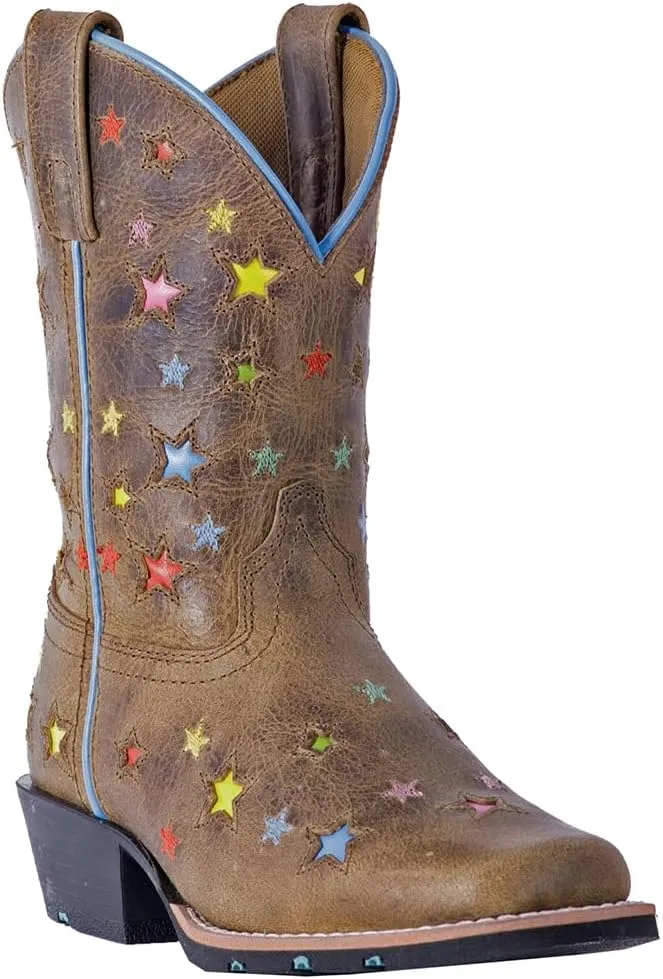 Dan Post Kids Girls Starlett Square Toe Dress Boots Mid Calf - Brown