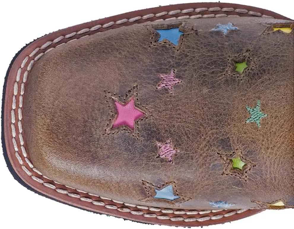 Dan Post Kids Girls Starlett Square Toe Dress Boots Mid Calf - Brown