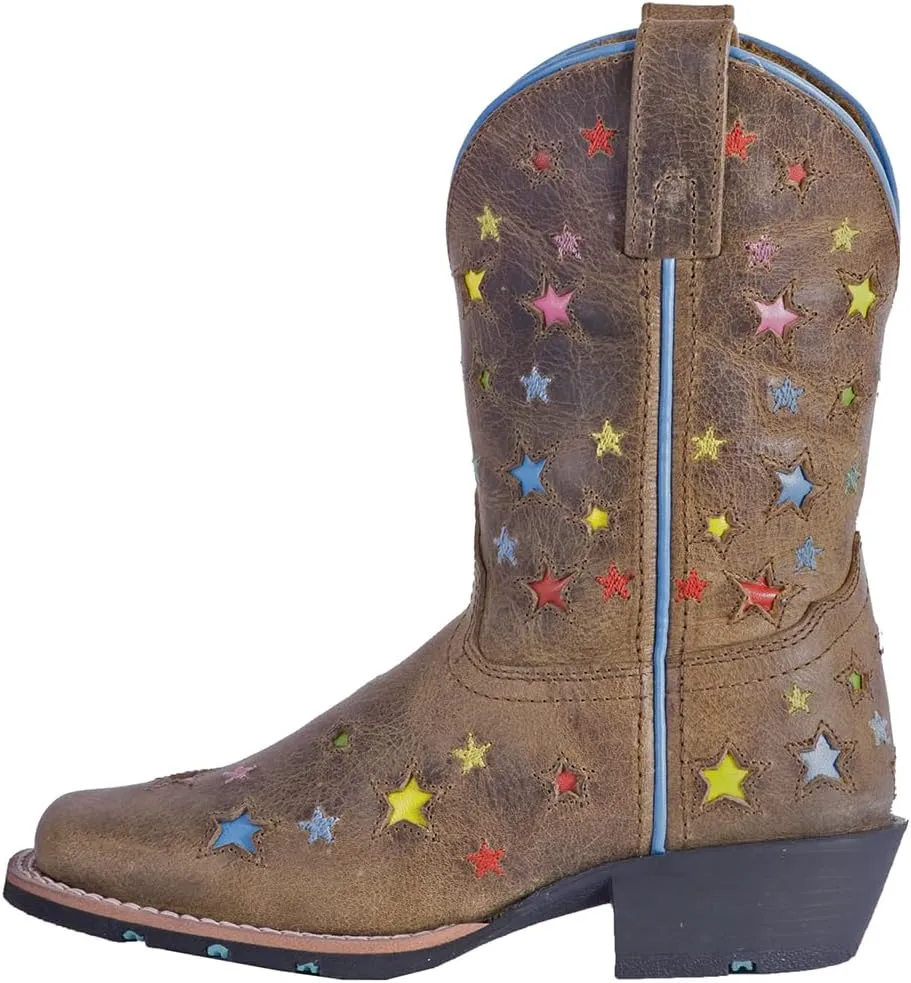 Dan Post Kids Girls Starlett Square Toe Dress Boots Mid Calf - Brown