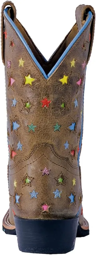 Dan Post Kids Girls Starlett Square Toe Dress Boots Mid Calf - Brown