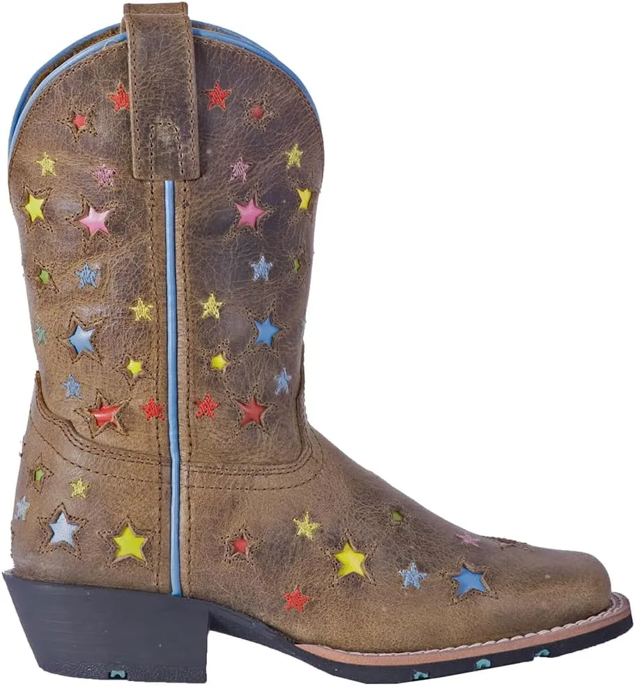 Dan Post Kids Girls Starlett Square Toe Dress Boots Mid Calf - Brown