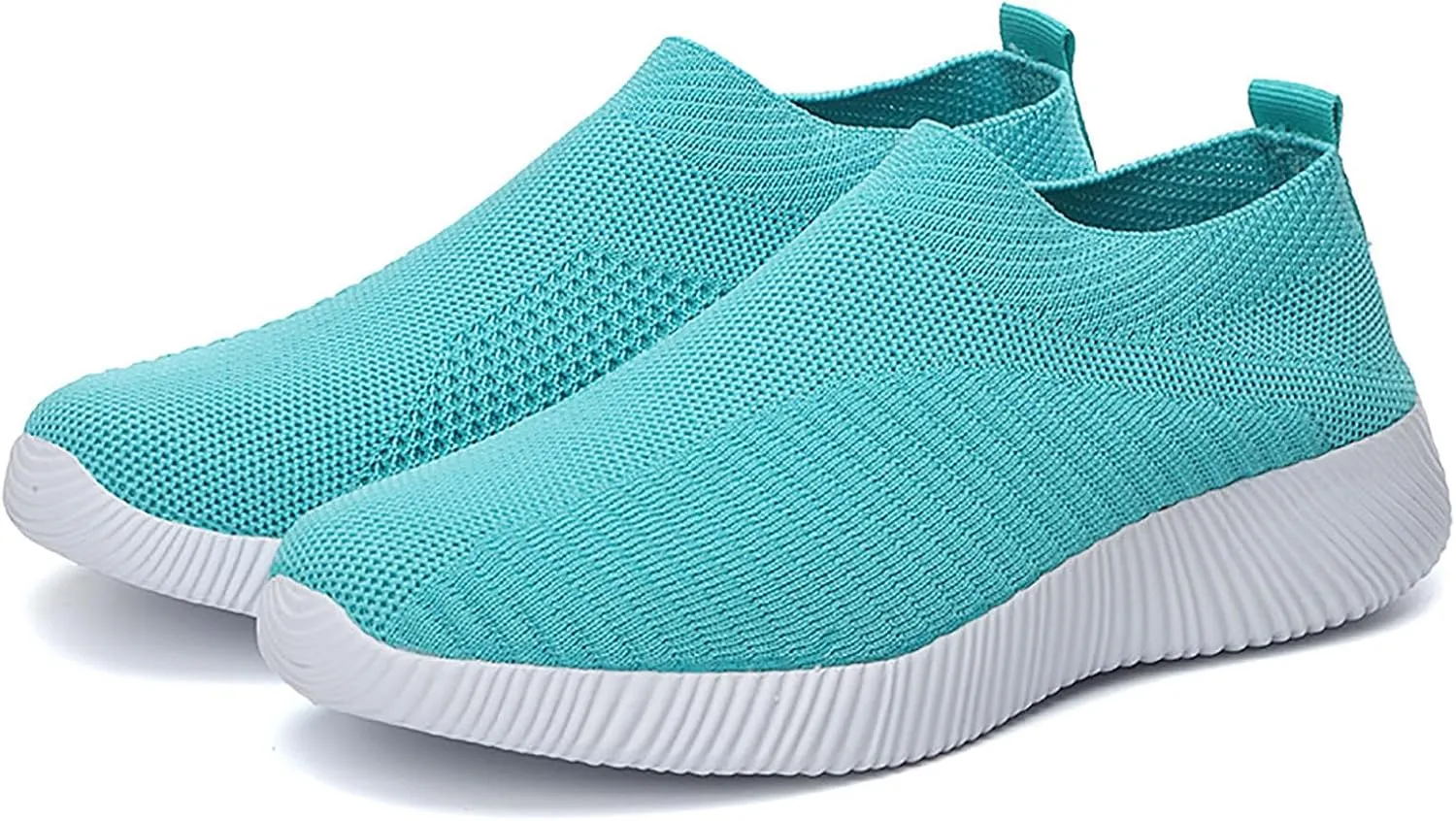 DESESE Womens Walking Shoes Slip On Casual Mesh Breathable Running Sneakers Lightweight Tennis Yoga Shoes Comfort Elastic Sock Loafers Non-Slip Fall Shoes
