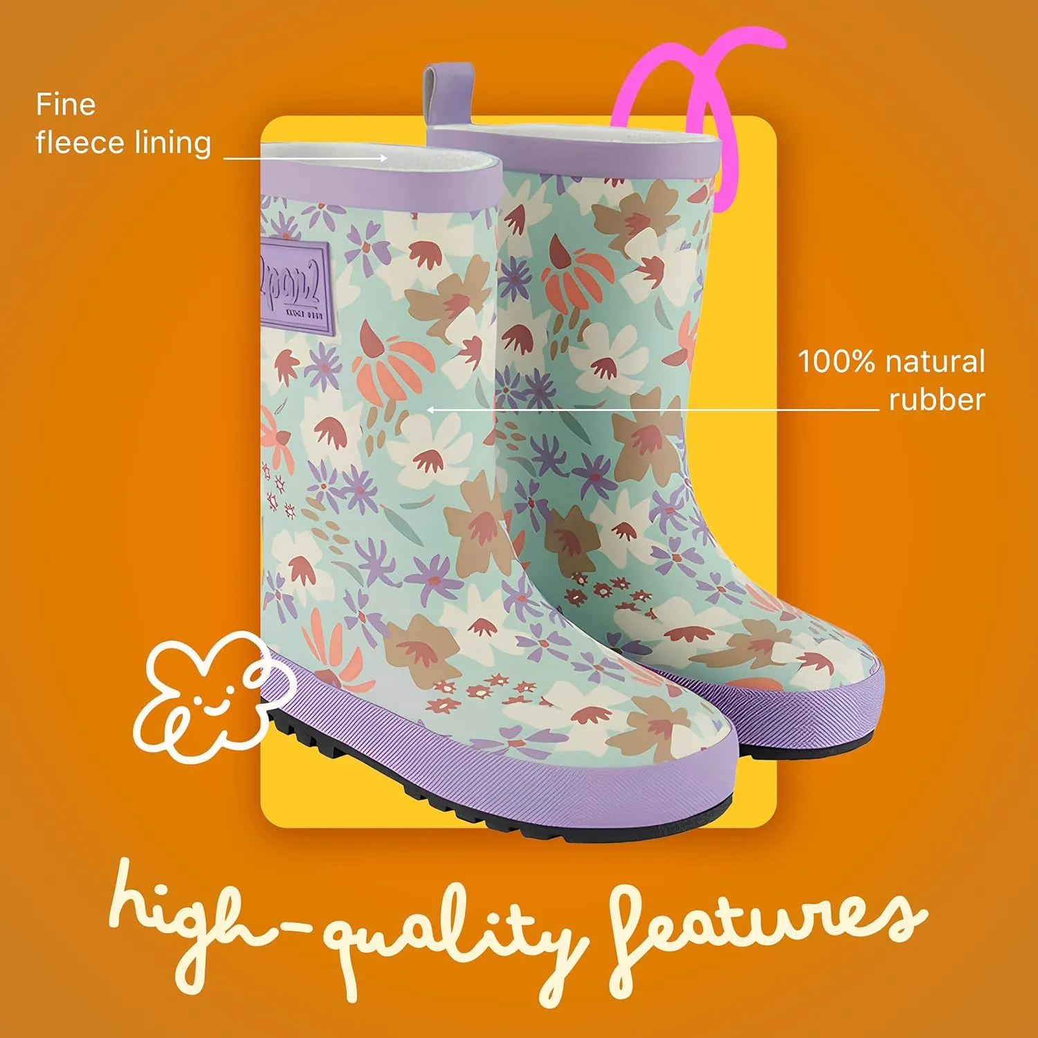 Deux par Deux Rain Boots for Kids and Toddlers