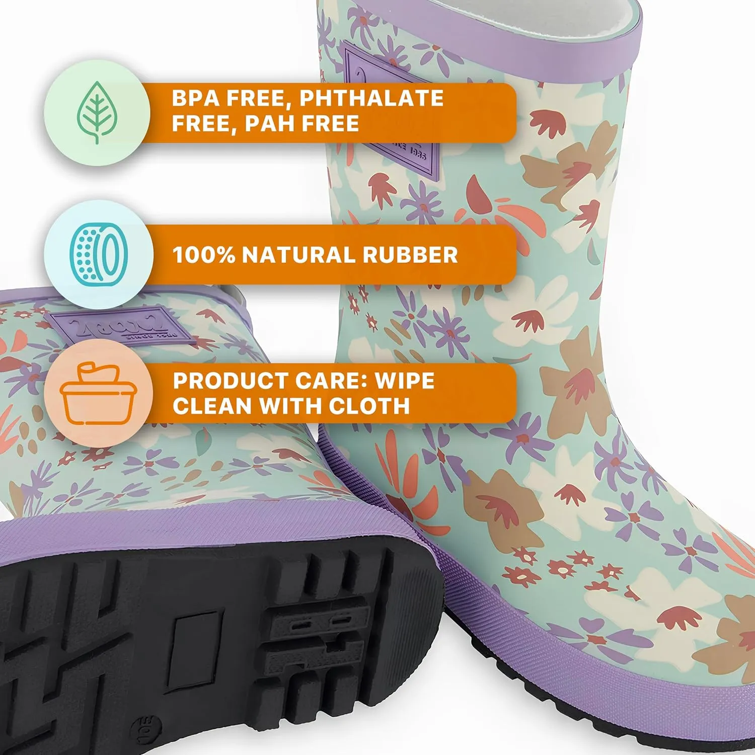 Deux par Deux Rain Boots for Kids and Toddlers