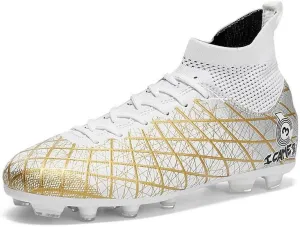 DHOVOR Men's Women's Soccer Cleats Youth Football Cleats Unisex Adult Athletics Football Trainers Football Shoes Teenagers Soccer Shoes