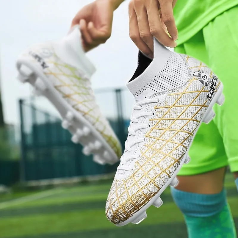 DHOVOR Men's Women's Soccer Cleats Youth Football Cleats Unisex Adult Athletics Football Trainers Football Shoes Teenagers Soccer Shoes