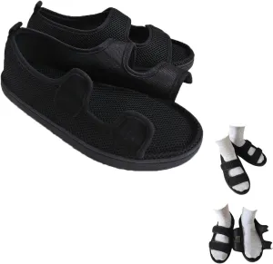 Diabetic Shoes Extra Wide Diabetic Sandals, Adjustable Closed Arch Support Orthotic Shoes for Diabetes Edema Plantar Fasciitis Bunions Arthritis Swollen Feet Indoor and Outdoor
