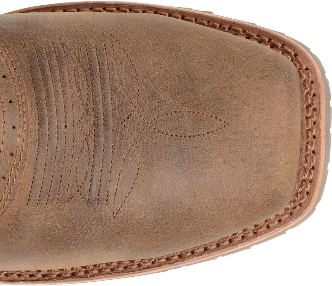 DOUBLE-H 11" Jeyden Waterproof Western Boots for Men - Square Toe Leather Upper with PU Footbed and Oil- and Slip-Resistant I.C.E. Outsole, EH-Rated