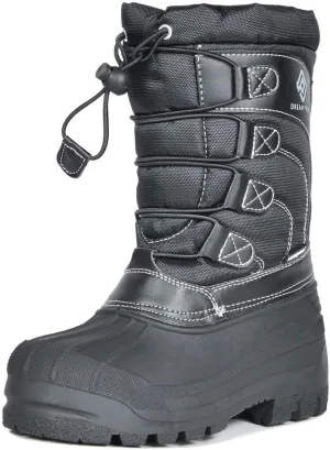 DREAM PAIRS Boys Girls Snow Boots Waterproof Outdoor Warm Cozy Anti-Slip Mid Calf Faux Fur Lining Winter Shoes for Little/Big Kids