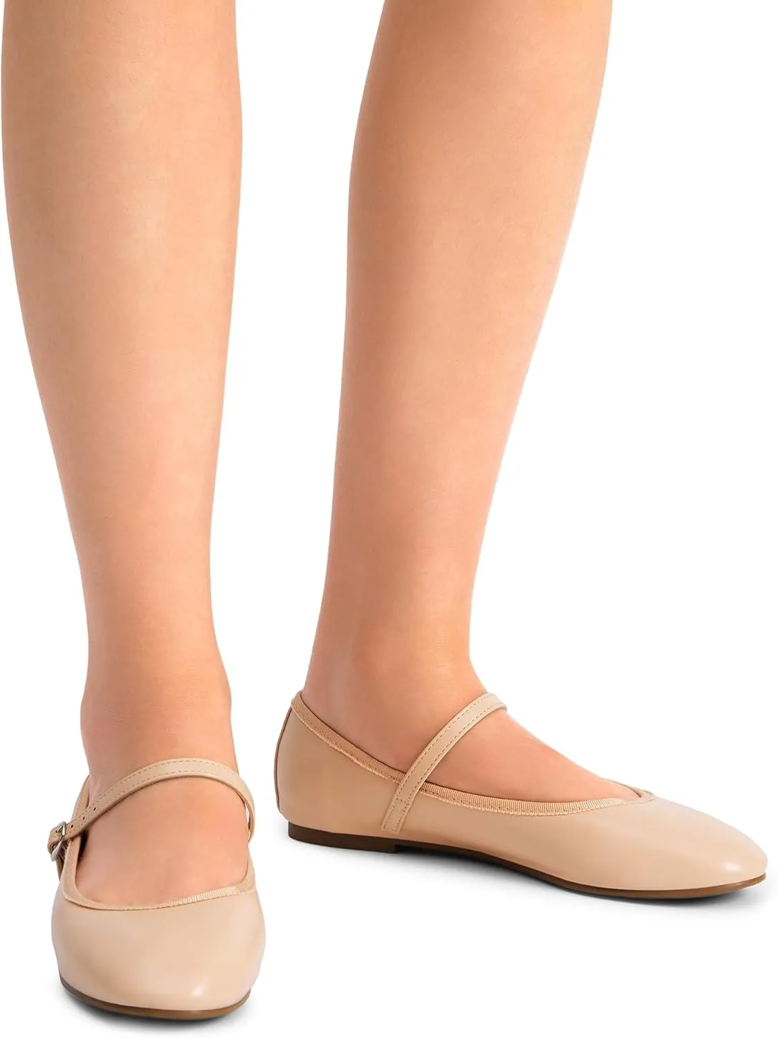 DREAM PAIRS Women's Ballet Flats Mary Jane Shoes, Round Toe Comfortable Dressy Casual Slip-on Work Daily Soft Flat Shoes