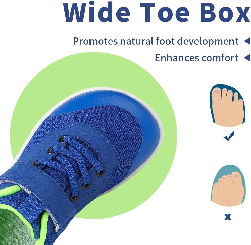 Drecage Toddler Kids Barefoot Shoes Boys Girls Sneakers Breathable Tennis Shoes Lightweight Walking Shoes