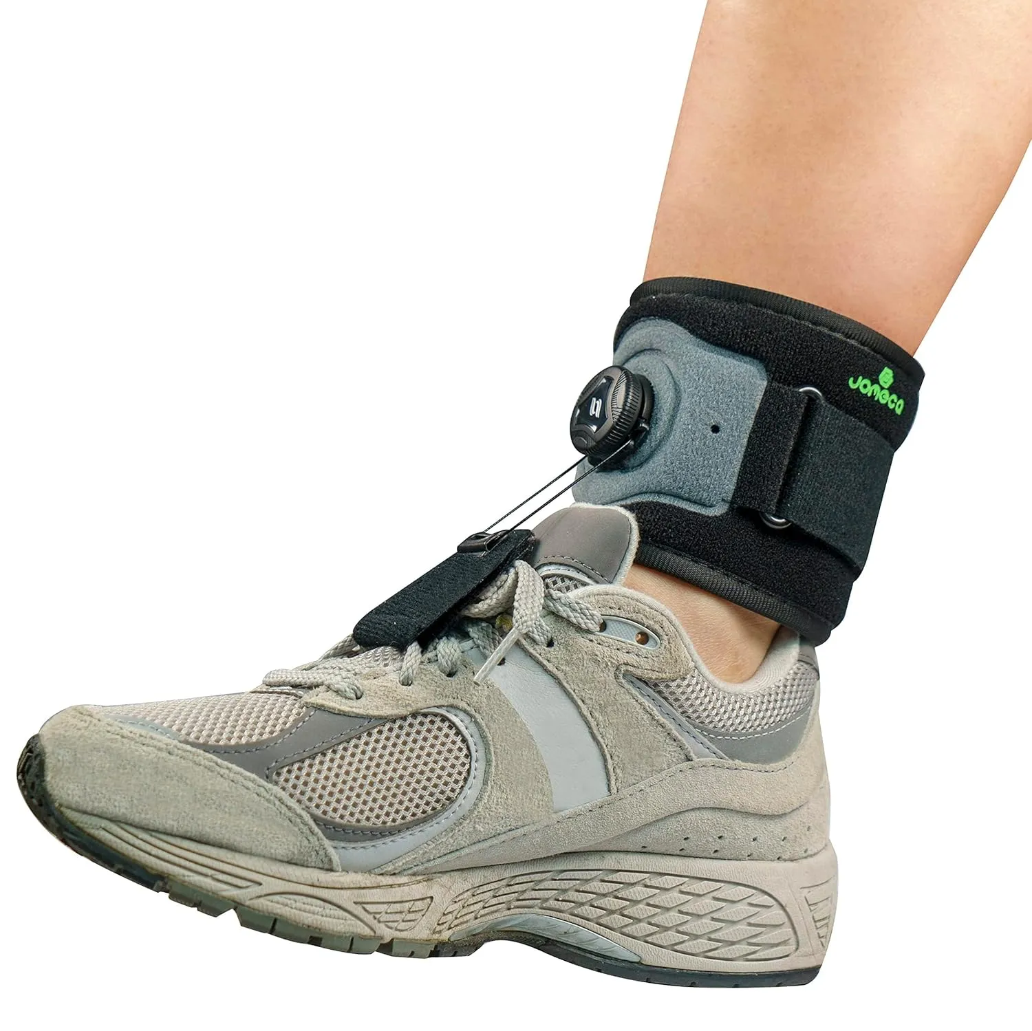 Drop Foot Brace with Reel-Adjust Dorsiflexion Drop Foot Support Lifting Up Foot Drop Brace for Walking with Shoes for Foot Drop Cause by ALS,MS,Stroke,Diabetic Neuropathy AFO Fit Women & Men