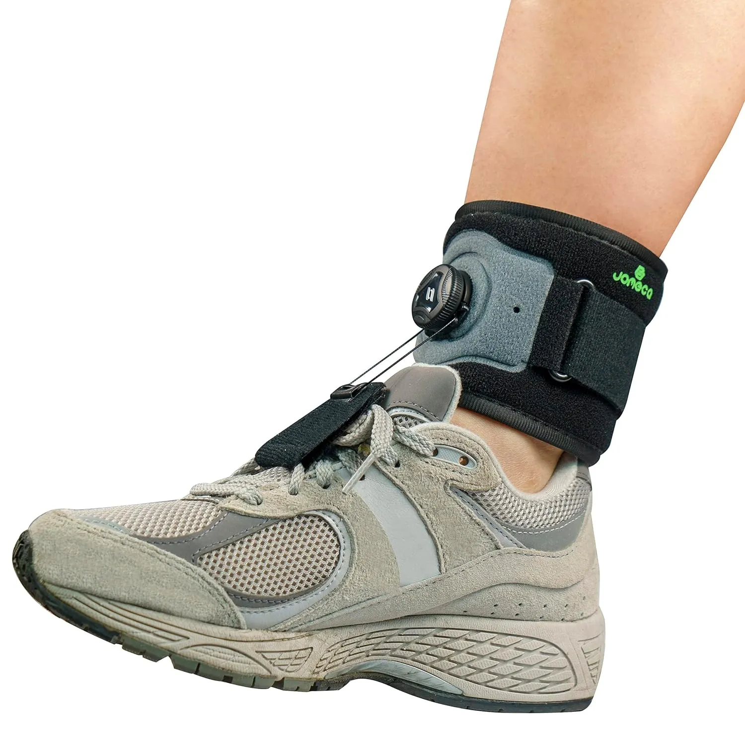 Drop Foot Brace with Reel-Adjust Dorsiflexion Drop Foot Support Lifting Up Foot Drop Brace for Walking with Shoes for Foot Drop Cause by ALS,MS,Stroke,Diabetic Neuropathy AFO Fit Women & Men