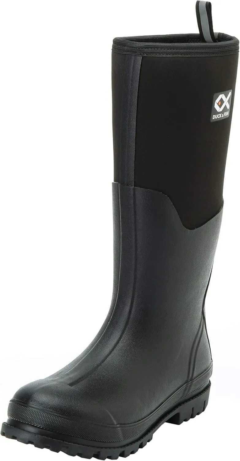 Duck and Fish 16 inches Fishing Hunting Neoprene High Rubber Overlay Molded Outsole Knee Boot