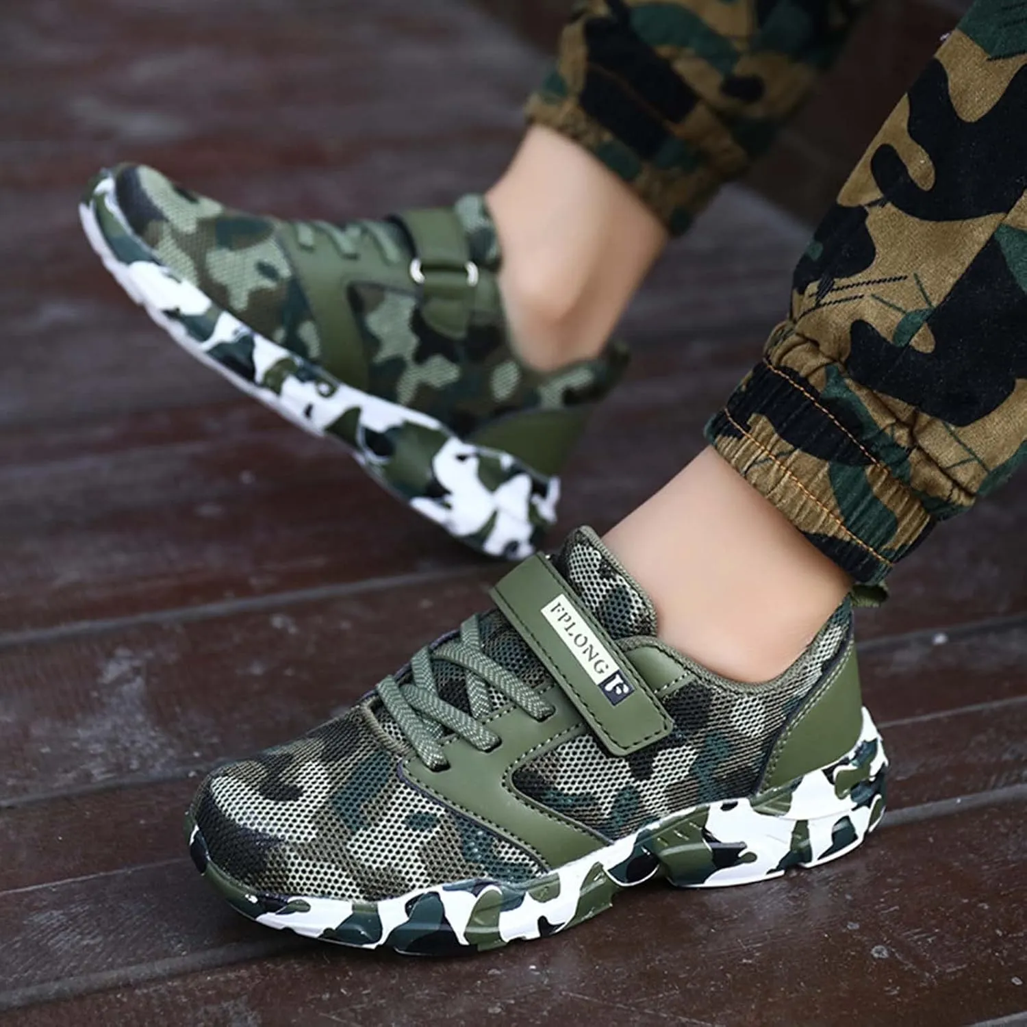 Eliogn Kids Sneakers for Boys Running Shoes Lightweight Breathable Walking Shoes