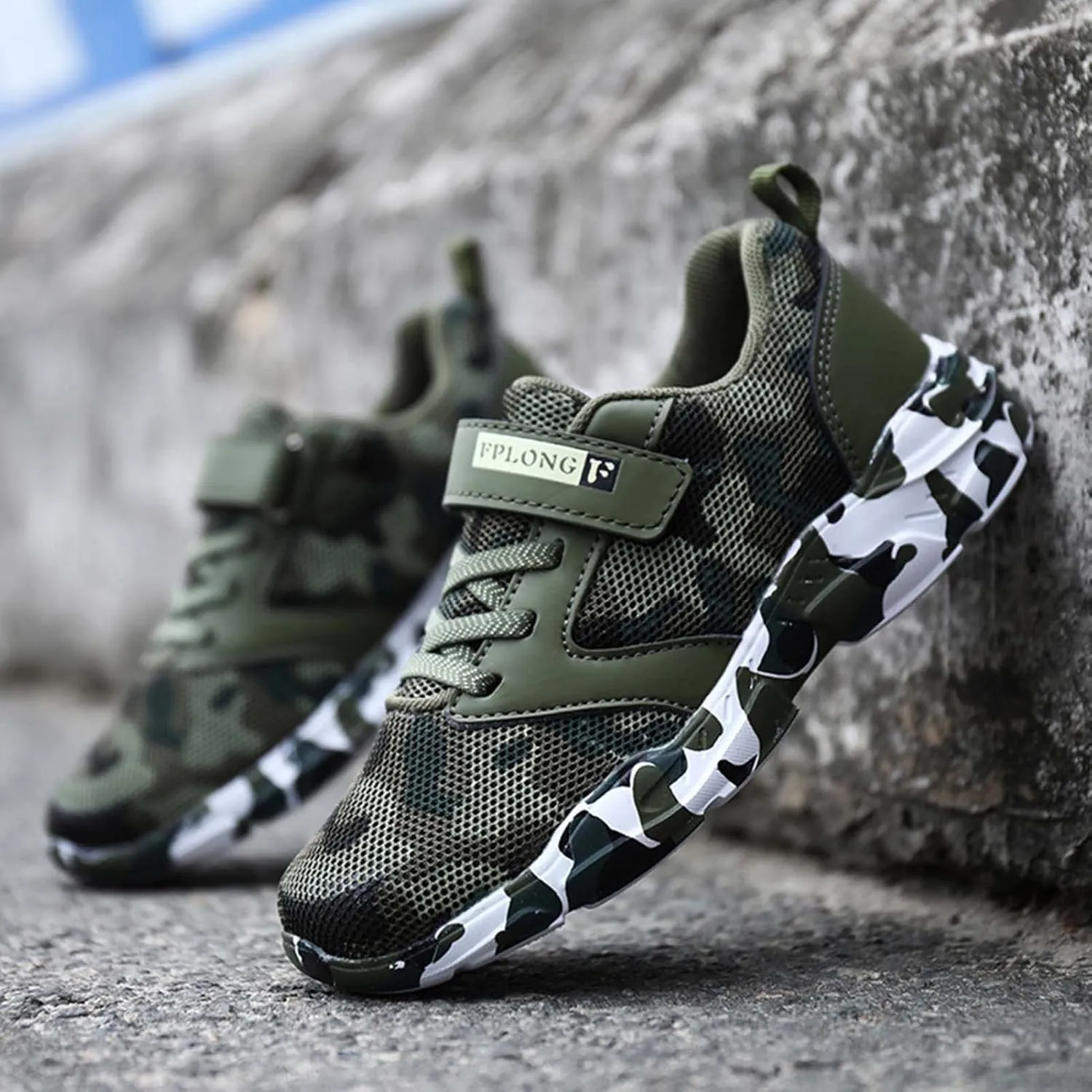 Eliogn Kids Sneakers for Boys Running Shoes Lightweight Breathable Walking Shoes