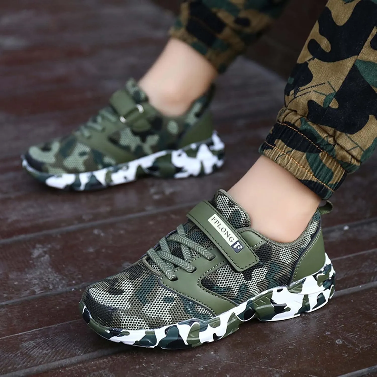 Eliogn Kids Sneakers for Boys Running Shoes Lightweight Breathable Walking Shoes