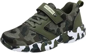 Eliogn Kids Sneakers for Boys Running Shoes Lightweight Breathable Walking Shoes