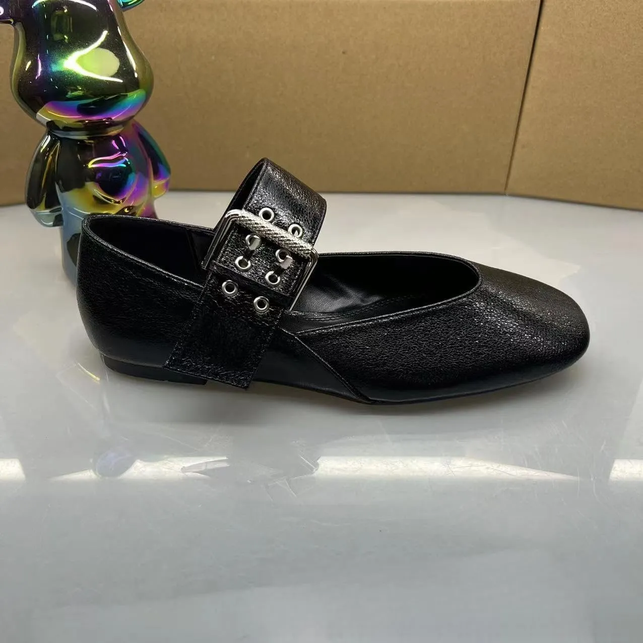 Emo Shoes Mary Janes Ballet Flats Y2K Retro Rave Grunge Buckle Shoes for Women Preppy Teen Girls - Non Slip Kawaii Elegant Cute Core Comfortable Walking Birthday Gifts Lolita Summer Back to School