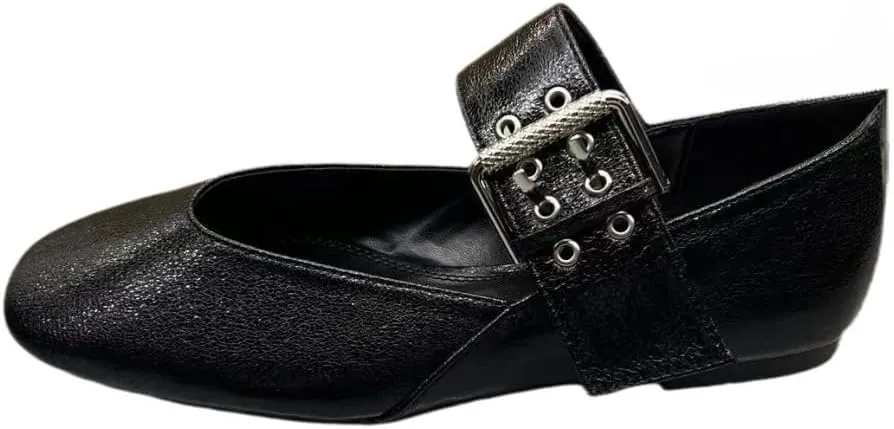 Emo Shoes Mary Janes Ballet Flats Y2K Retro Rave Grunge Buckle Shoes for Women Preppy Teen Girls - Non Slip Kawaii Elegant Cute Core Comfortable Walking Birthday Gifts Lolita Summer Back to School