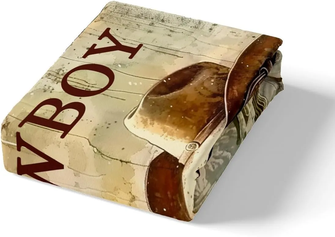 Erosebridal Cowboy Boots Duvet Cover Toddler Size for Kids Boys Western Bedding Set American Country Desert Cactus Wild West Retro Rustic Botanical Cabin Comforter Cover Soft Breathable