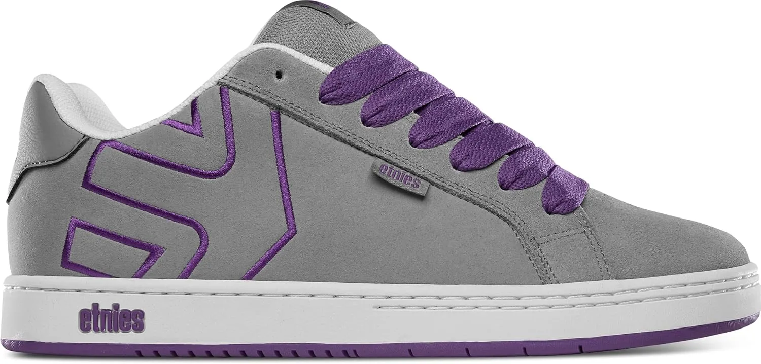 Etnies Men's Low-Top Sneakers Skate Shoe, Grey Purple, 3.5