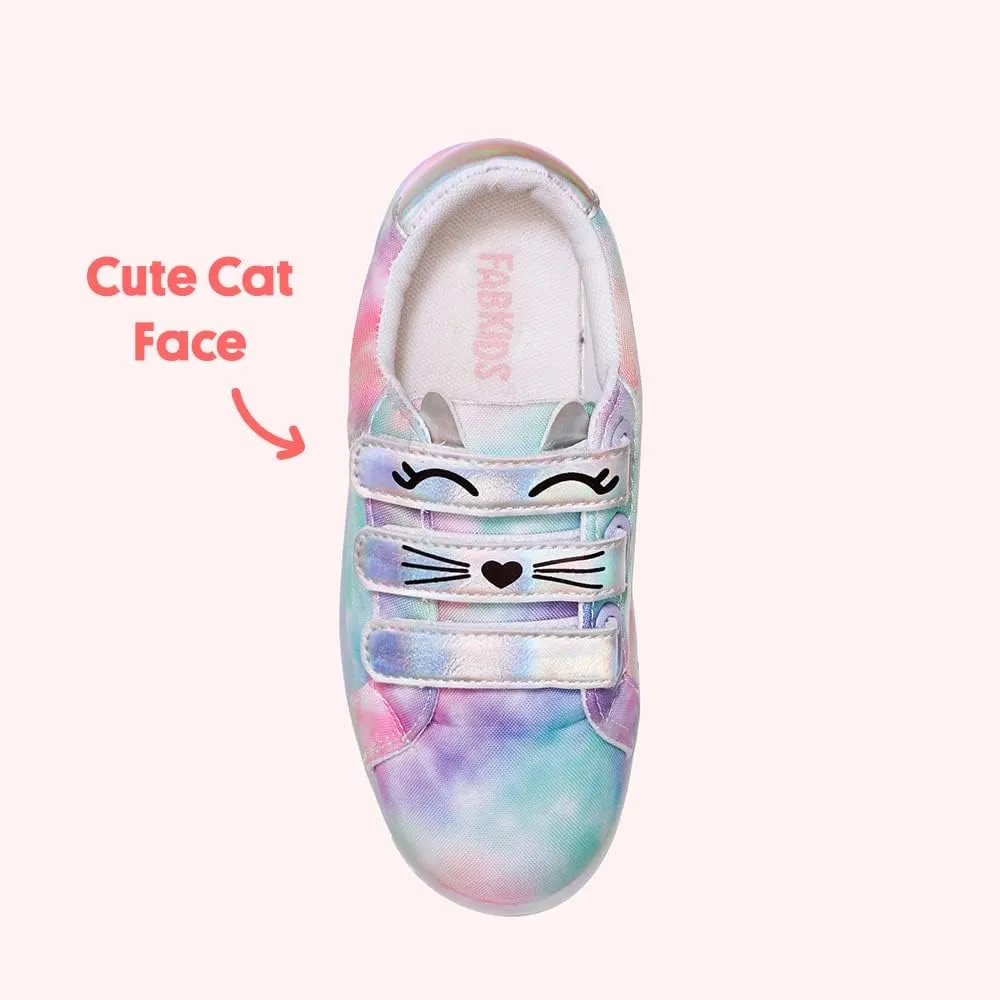 FabKids Kids Sneakers Boys Girls White Shoes Low Top Lace Up Footwear for Toddler Little Kid Big Kid