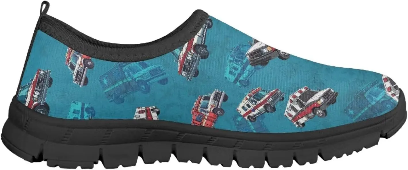 Fashion Casual Walking Shoes Boys Comfort Barefoot Sneakers Elastic Shock Absorption Anti-Skid Loafers Size 11-15 Black Sole
