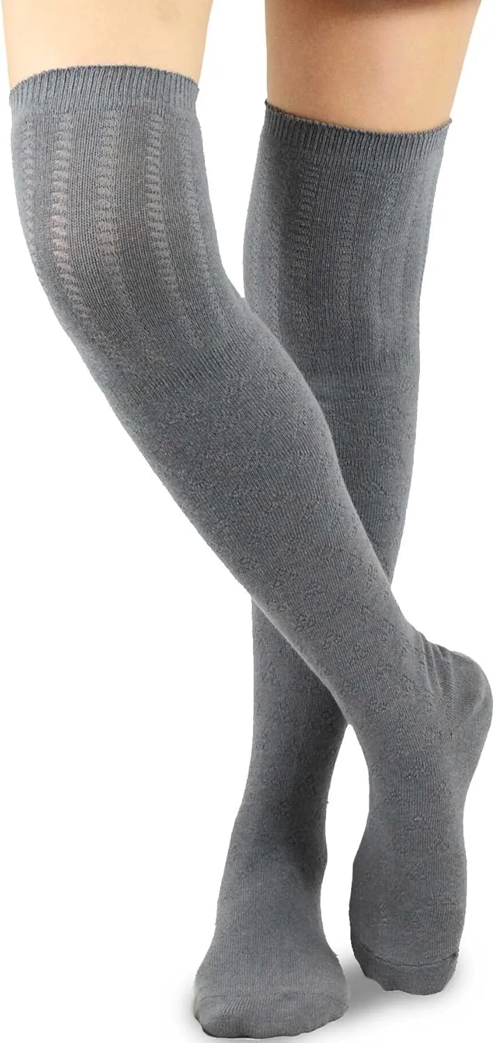 Fashionable Cotton Slouchy Boot Socks for Women and Girls: Long Thigh Highs, Over-the-Knee Highs, and Knee Highs