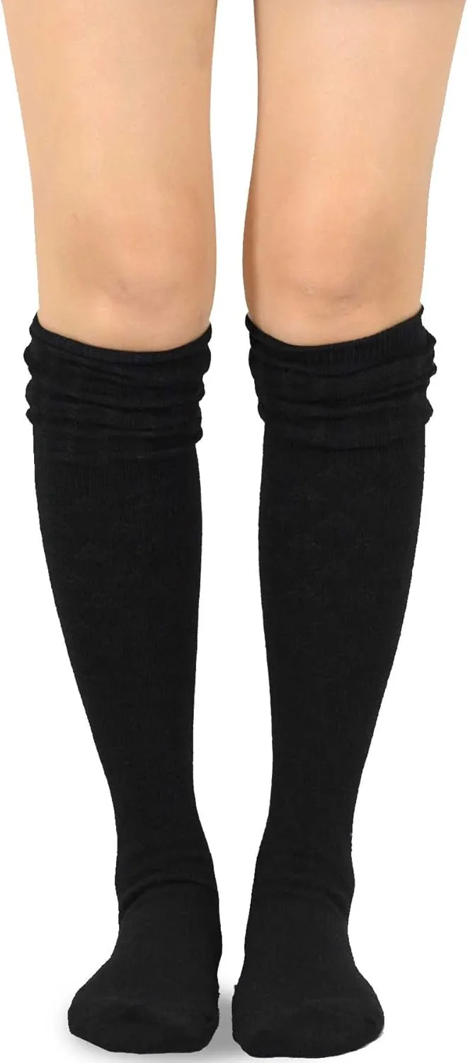 Fashionable Cotton Slouchy Boot Socks for Women and Girls: Long Thigh Highs, Over-the-Knee Highs, and Knee Highs