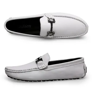 Fashionable leather low shoes designer