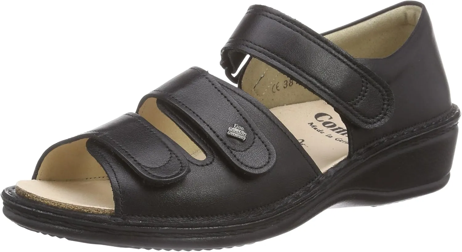 Finn Comfort Women Strappy Sandals Ankle Strap, 36 EU Weit