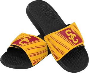 FOCO Men's NCAA College Team Logo Shower Sport Legacy Slide Flip Flop Sandals USC Velcro Extra Large