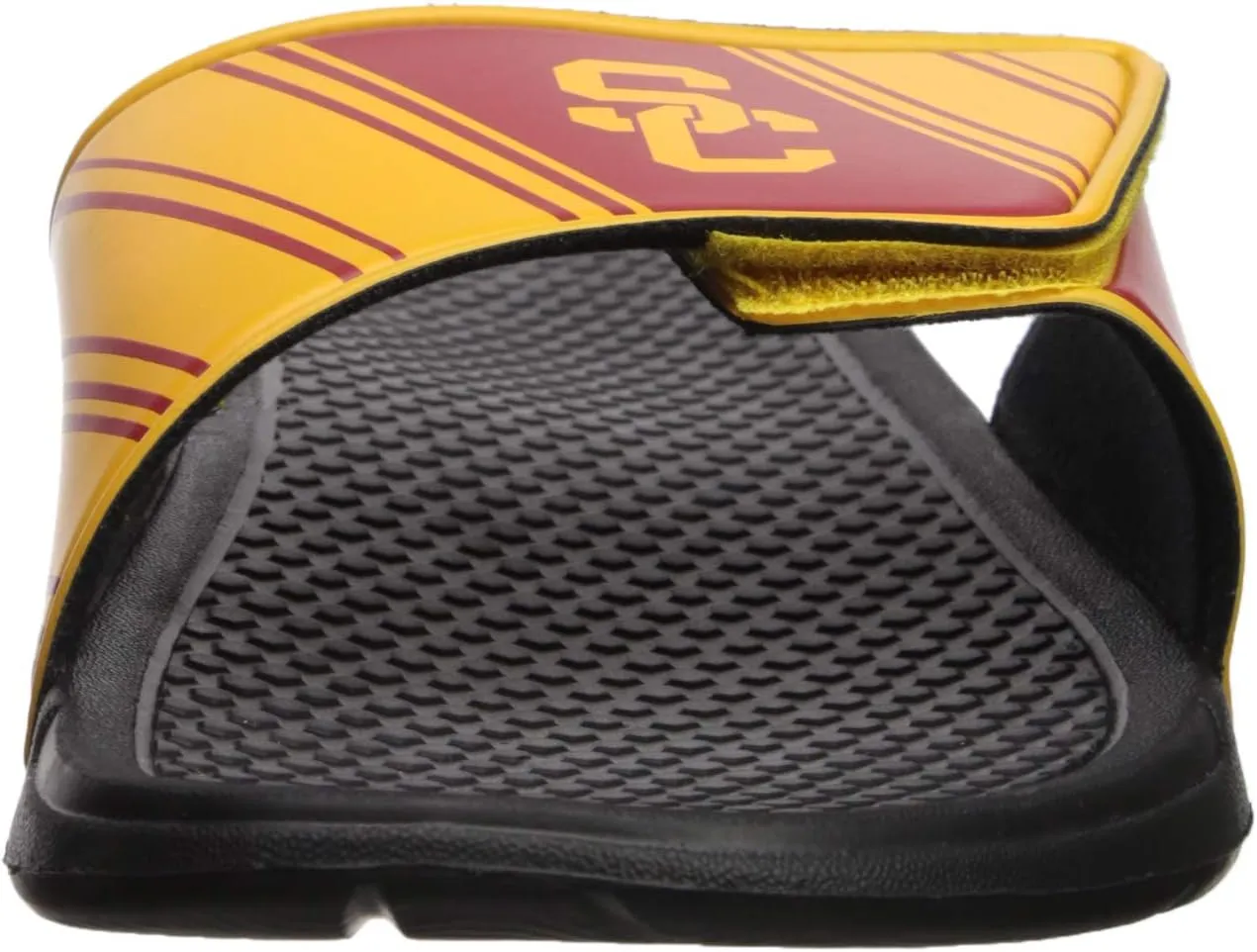 FOCO Men's NCAA College Team Logo Shower Sport Legacy Slide Flip Flop Sandals USC Velcro Extra Large