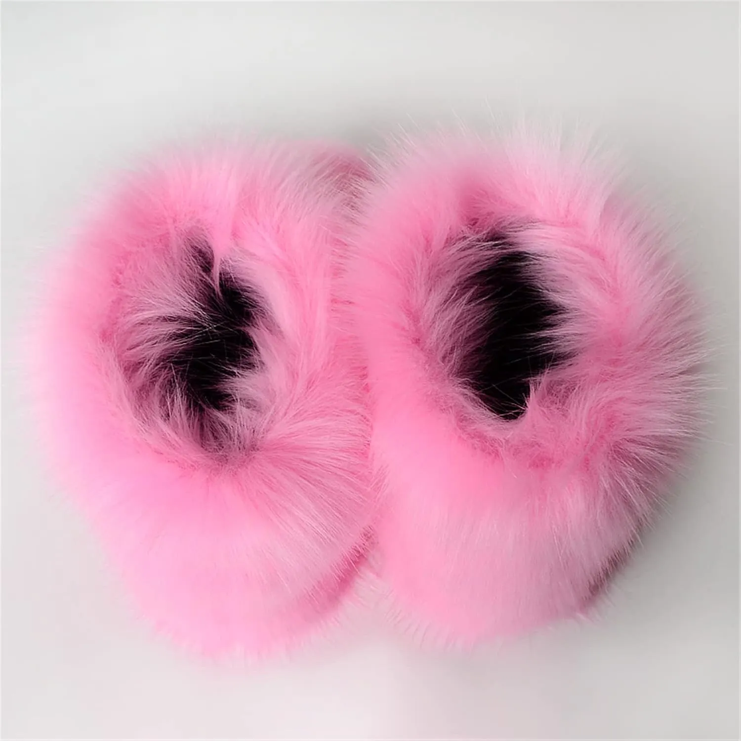FUNCOS Women's Faux Fur Boots Warm Fuzzy Fluffy Winter Halloween Party Costume Shoes