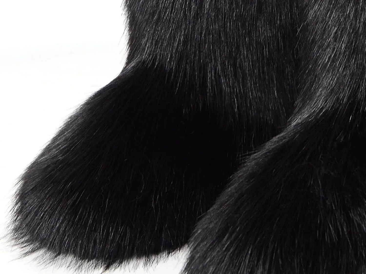 FUNCOS Women's Faux Fur Boots Warm Fuzzy Fluffy Winter Halloween Party Costume Shoes