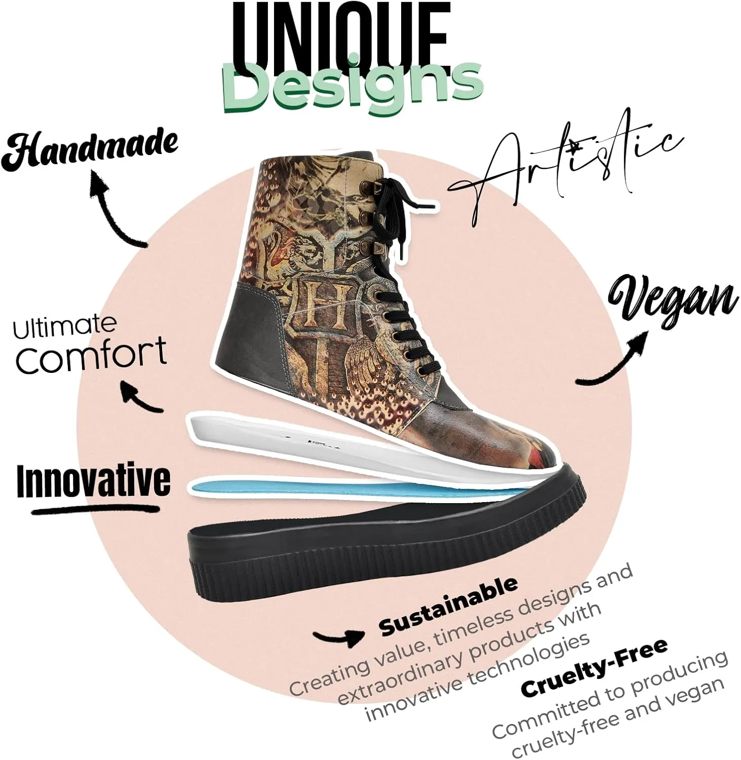 Future Boots for Women - Vegan Leather and Handmade Platform Boots for Women