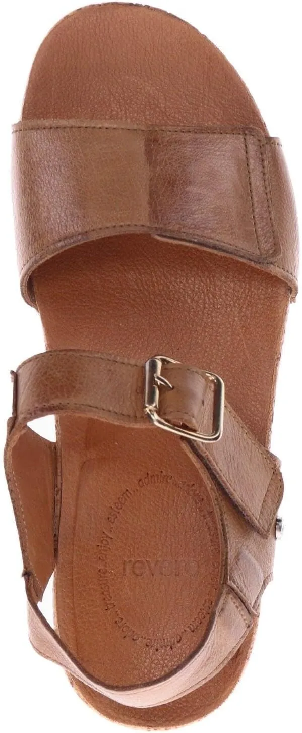 Georgia Women's Sandals - Premium Leather - Adjustable Velcro Strap - Contoured Footbed with Arch Support - Removable Footbed for Custom Orthotics