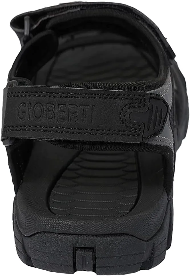 Gioberti Men Open Toe Sandals with Adjustable Straps and Arch Support