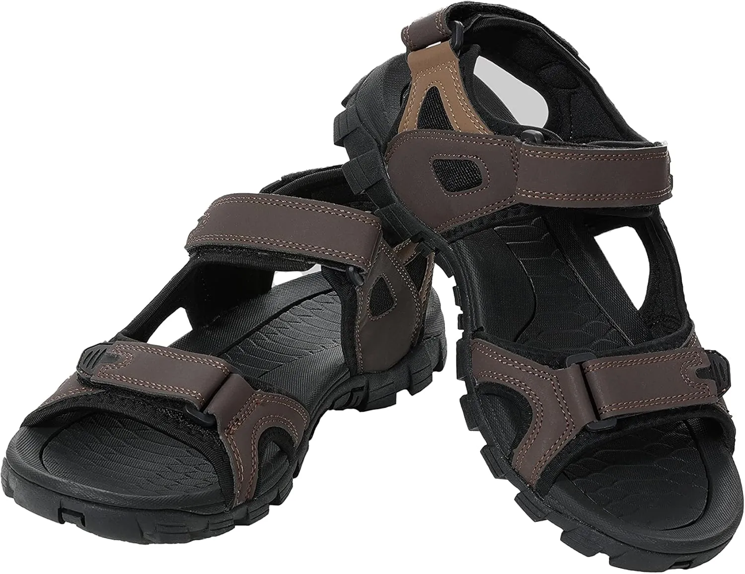 Gioberti Men Open Toe Sandals with Adjustable Straps and Arch Support