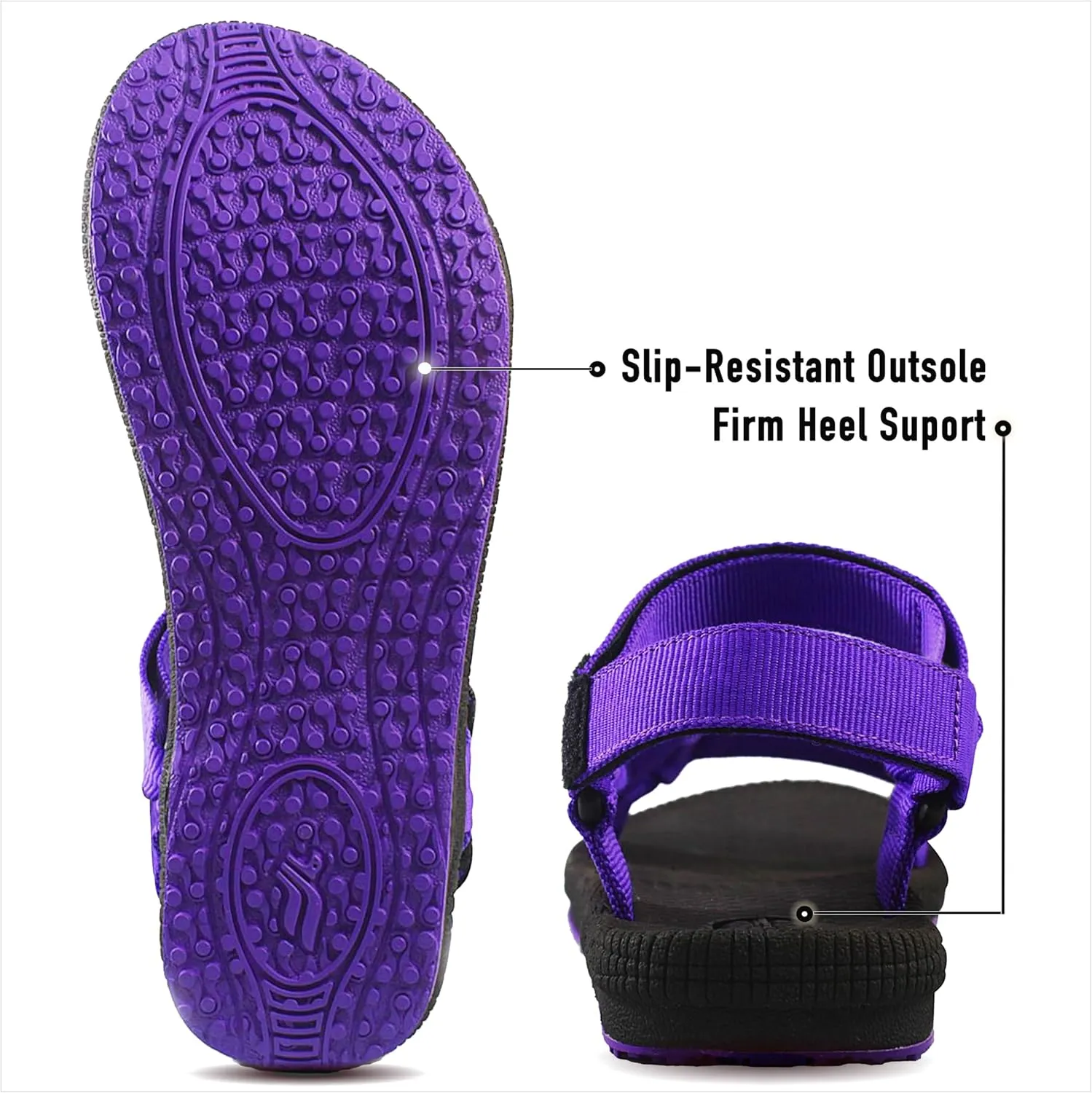 Gold Pigeon Shoes SIMPLUS Unisex Ultra-Cuhion Yoga Mat Athlete Sandals Adjustabl Straps with Heel Support