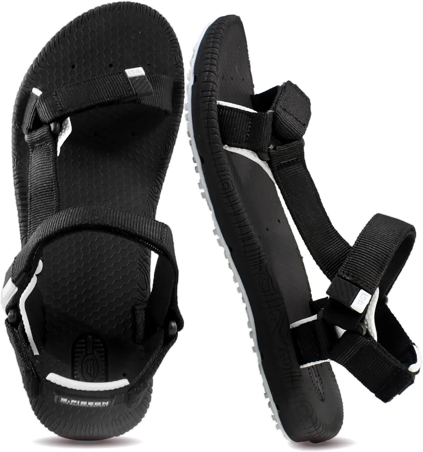 Gold Pigeon Shoes SIMPLUS Unisex Ultra-Cuhion Yoga Mat Athlete Sandals Adjustabl Straps with Heel Support