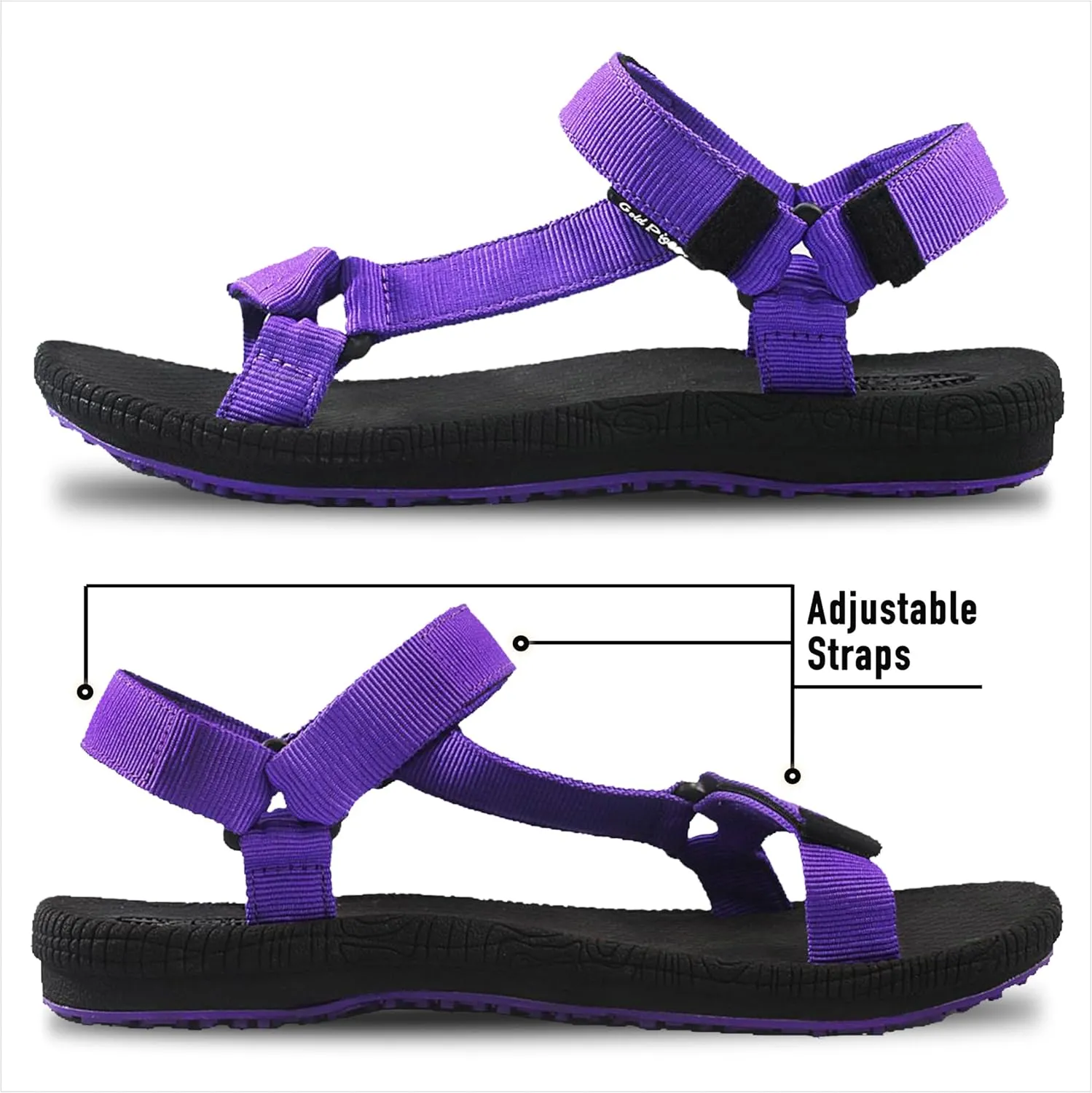 Gold Pigeon Shoes SIMPLUS Unisex Ultra-Cuhion Yoga Mat Athlete Sandals Adjustabl Straps with Heel Support