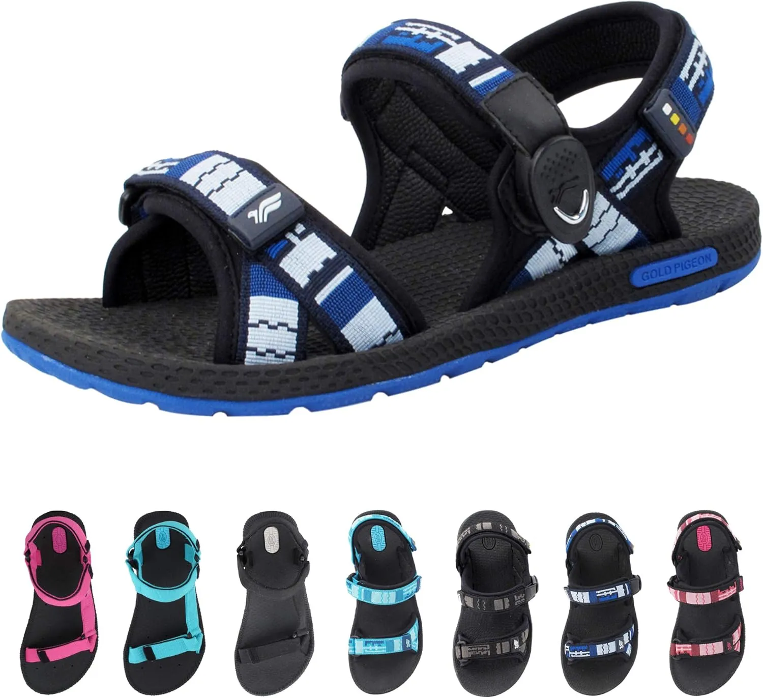 Gold Pigeon Shoes SIMPLUS Unisex Ultra-Cuhion Yoga Mat Athlete Sandals Adjustabl Straps with Heel Support