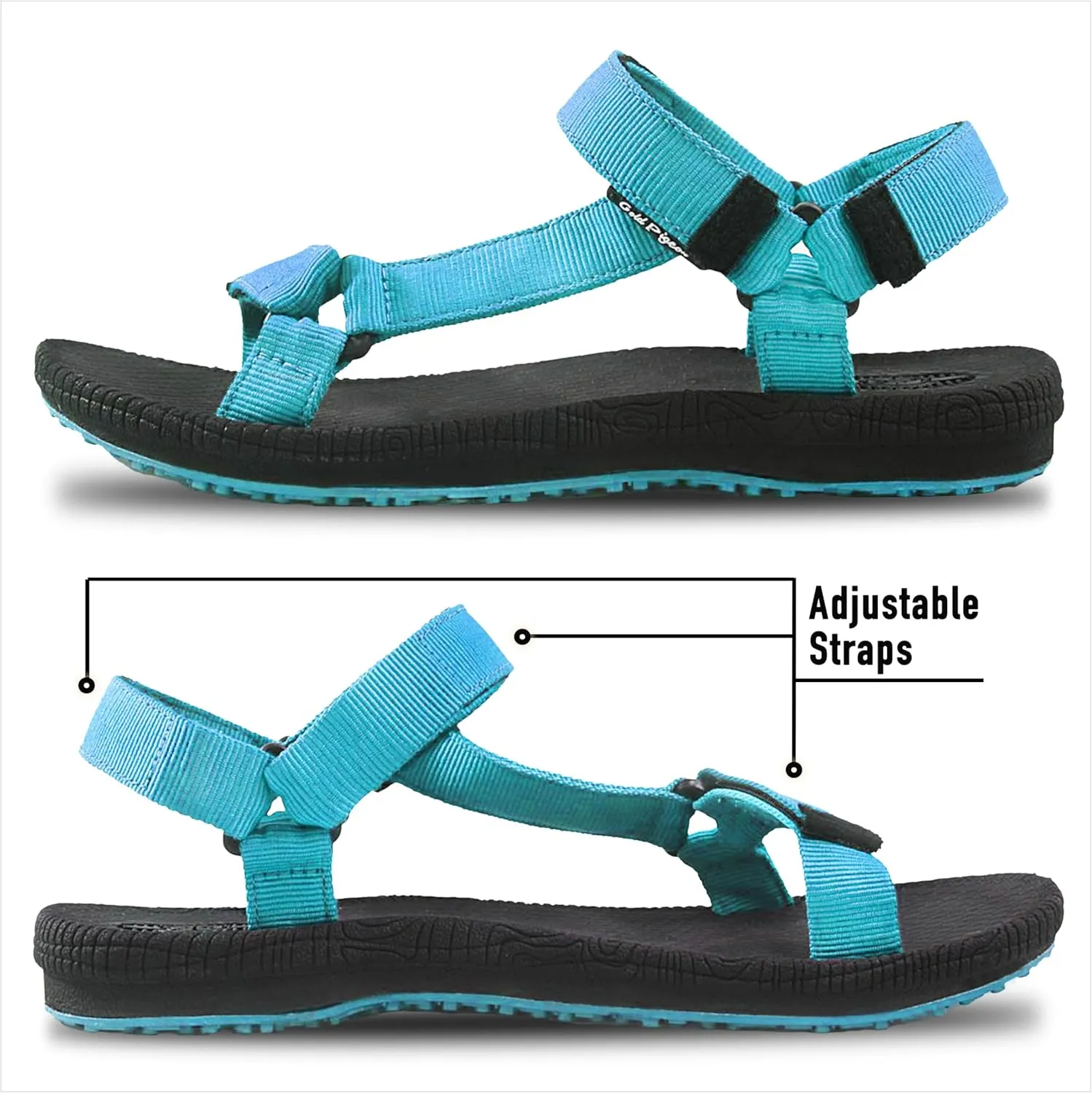 Gold Pigeon Shoes SIMPLUS Unisex Ultra-Cuhion Yoga Mat Athlete Sandals Adjustabl Straps with Heel Support